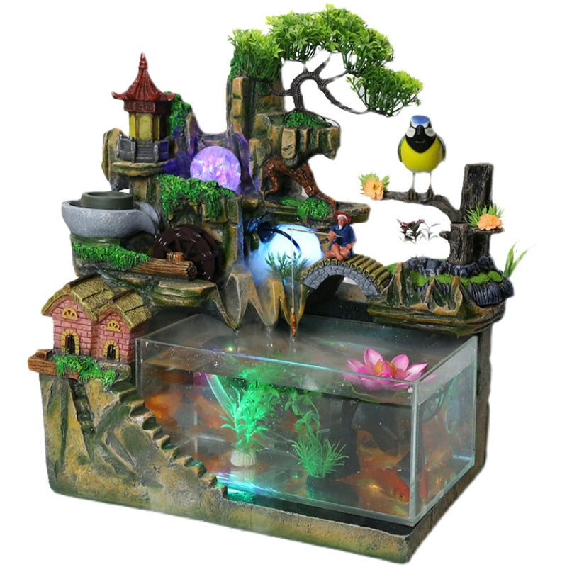 Fontaine Resine Aquarium
