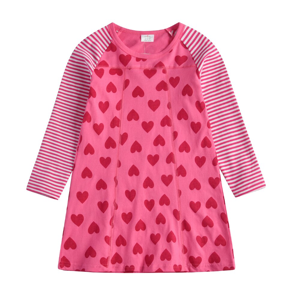 Robe Princesse Fille Cœurs Roses
