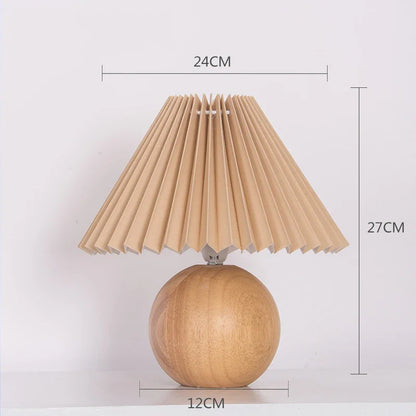 Lampe de Chevet Vintage Plissé en Céramique