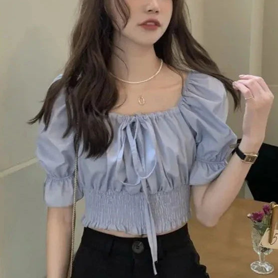 Ouvert devant crop top