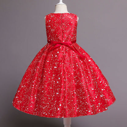 Robe Princesse Noël Rouge