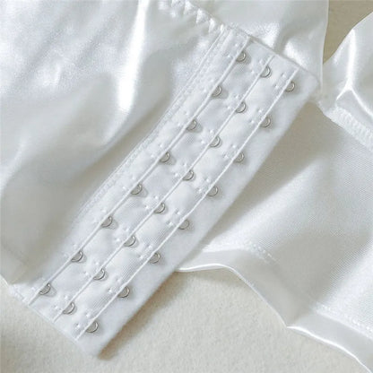 Crop top simili cuir