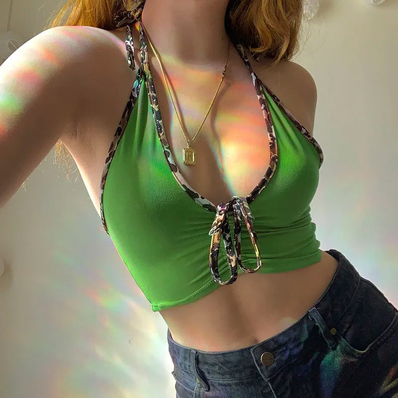 Crop top Y2K femme