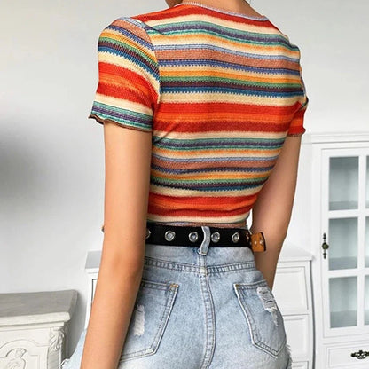 Multicolor crop top