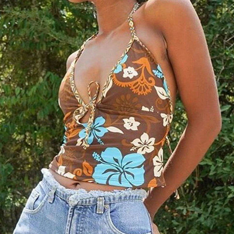 Y2K femme crop tops