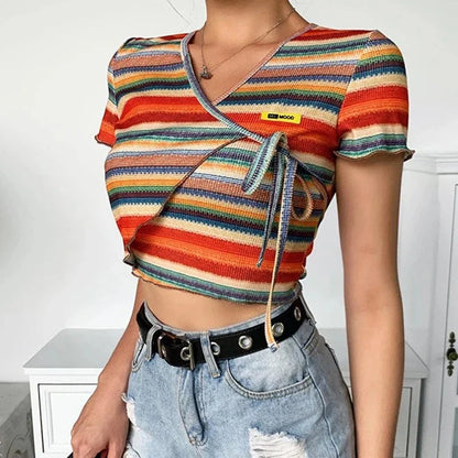 Multicolor crop top
