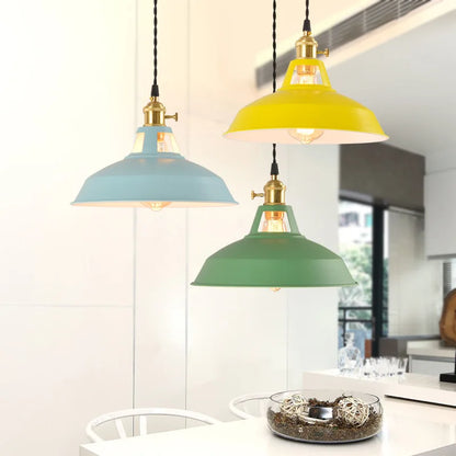 Lampe de Chevet Suspendue Rétro Colorée