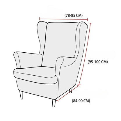 Housse Fauteuil Bleue en Polyester avec Grains de Maïs