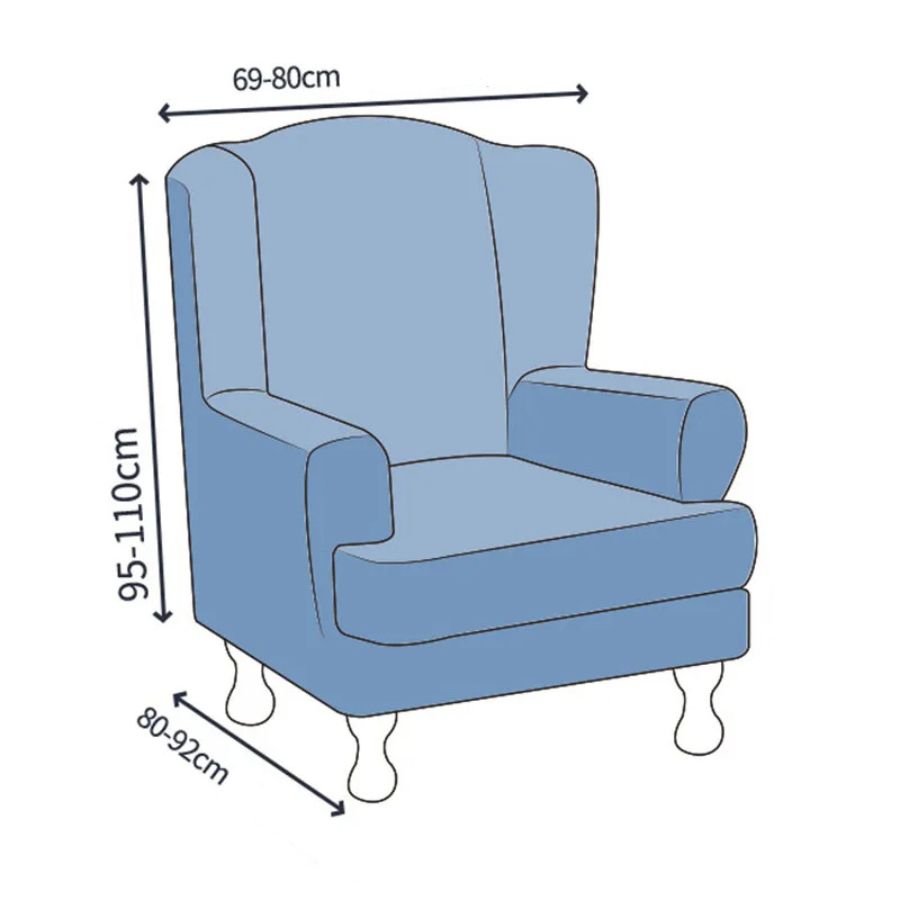 Housse de Fauteuil à Imprimé Floral en Polyester