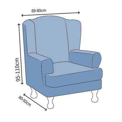 Housse de Fauteuil à Imprimé Floral en Polyester
