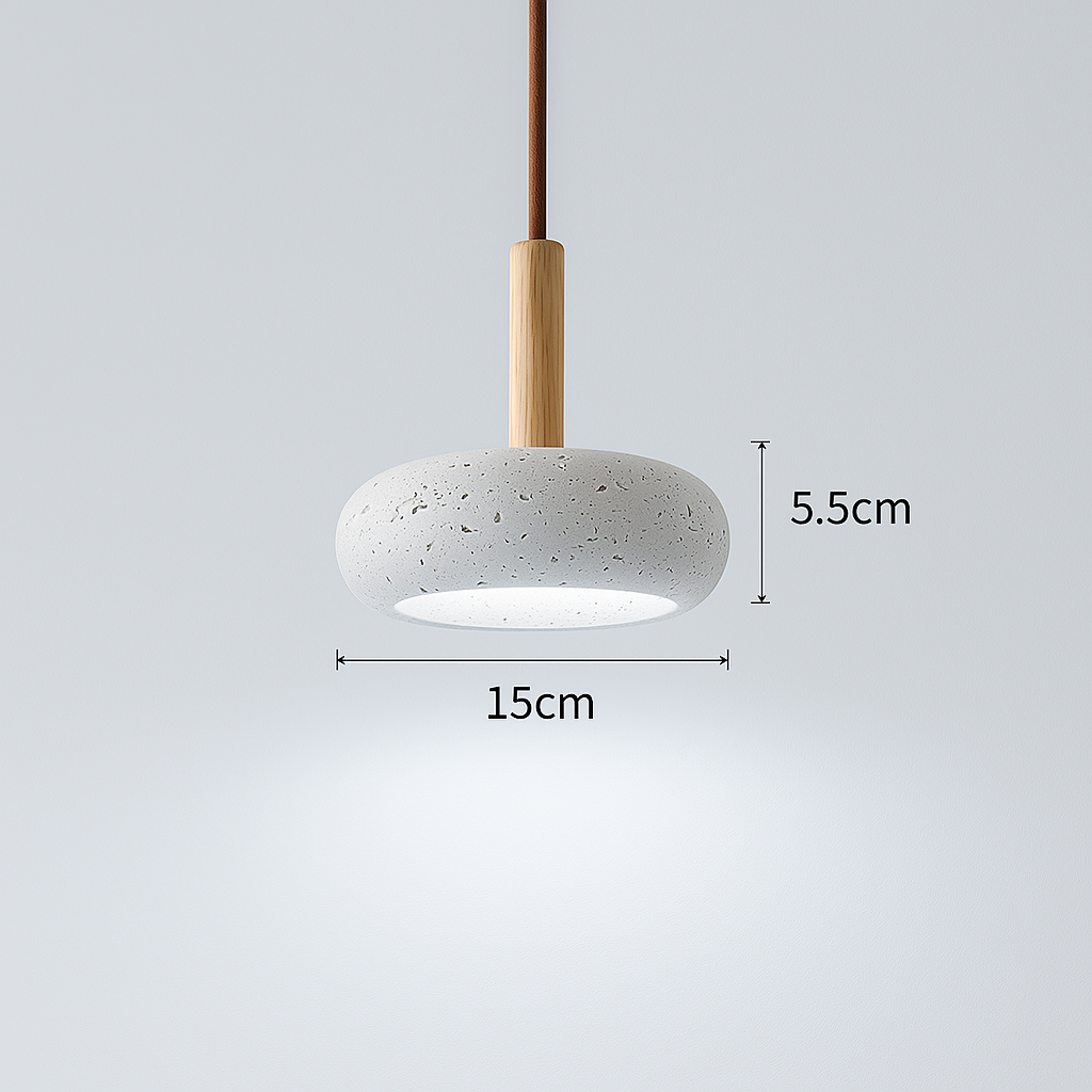Lampe de chevet Suspendue à LED en Pierre