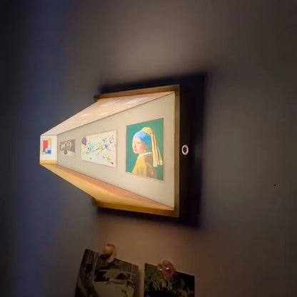 ArtLumière 3D - Lampe Murale Artistique 3D Rechargeable