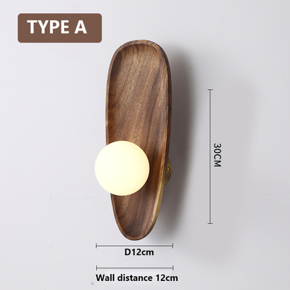 Applique Murale en Bois Naturel – Design Moderne et Chaleur Organique