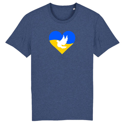 T shirt Ukraine Coeur Colombe