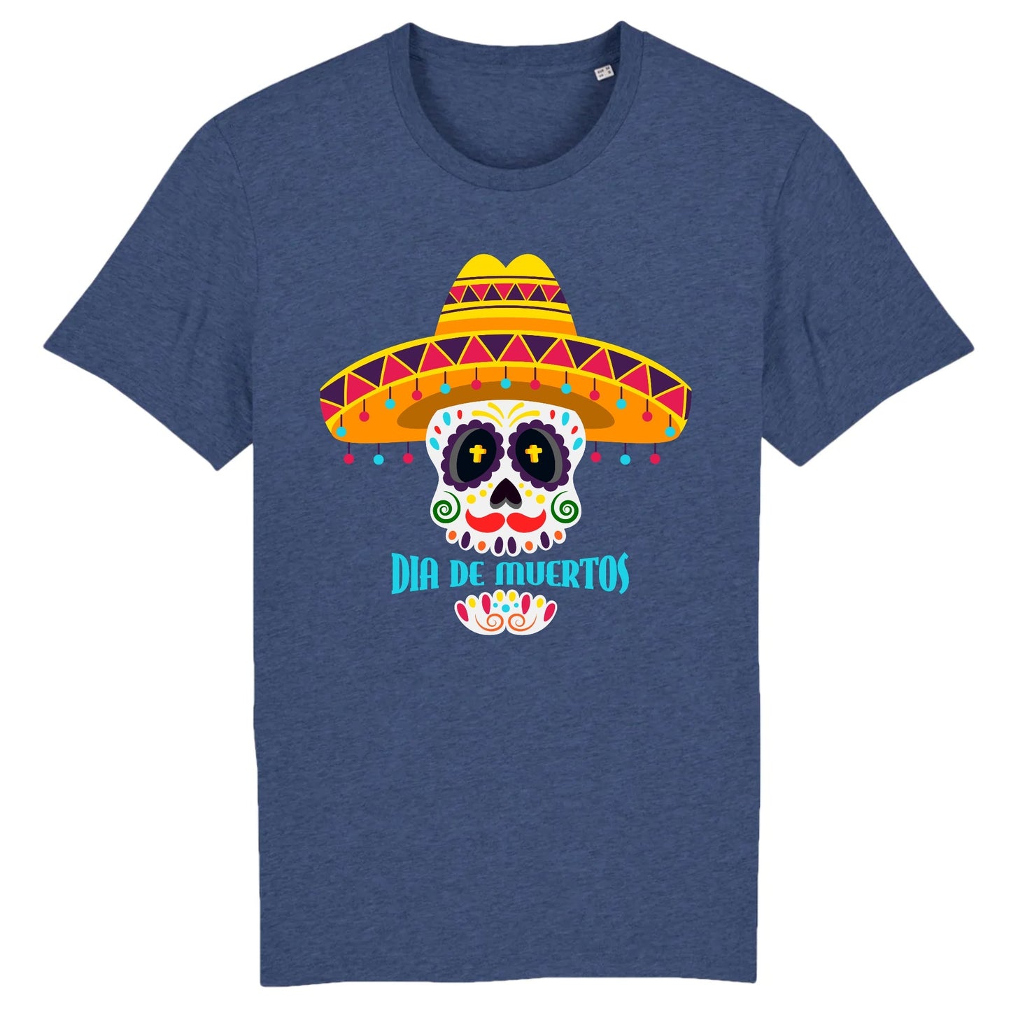 T shirt tete de mort mexicaine dia de muertos