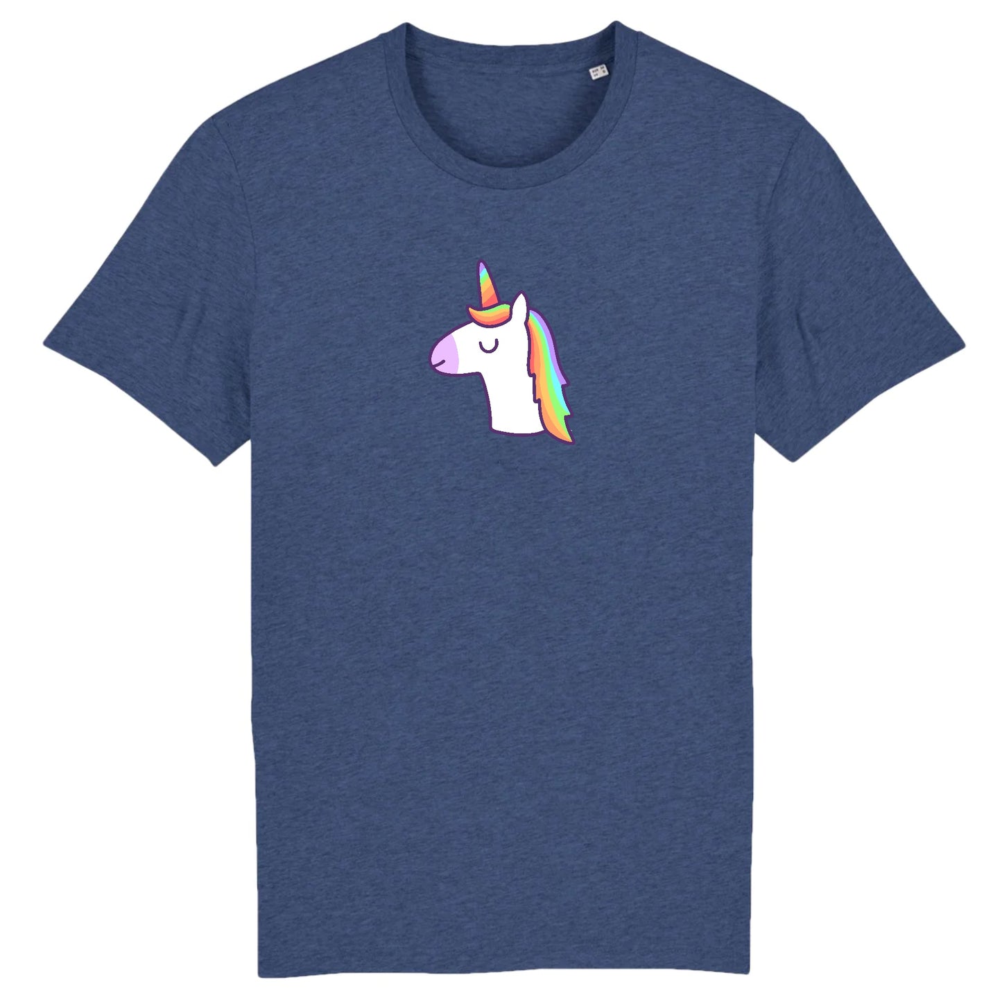 T shirt Unisex Licorne avec les yeux fermés