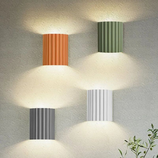 Applique Murale Design Moderne – Lampe à Abat-jour Froncé