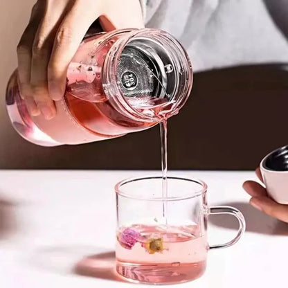 Bouteille en Verre de Style Japonais avec Infuseur à Thé LessLIFE