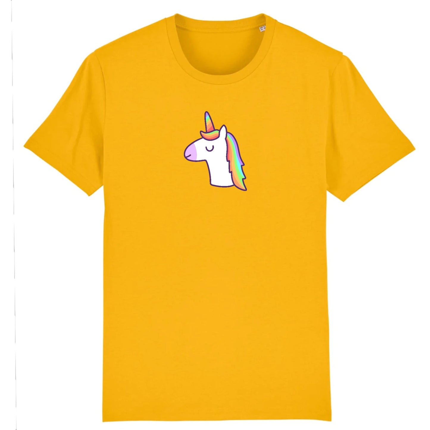 T shirt Unisex Licorne avec les yeux fermés