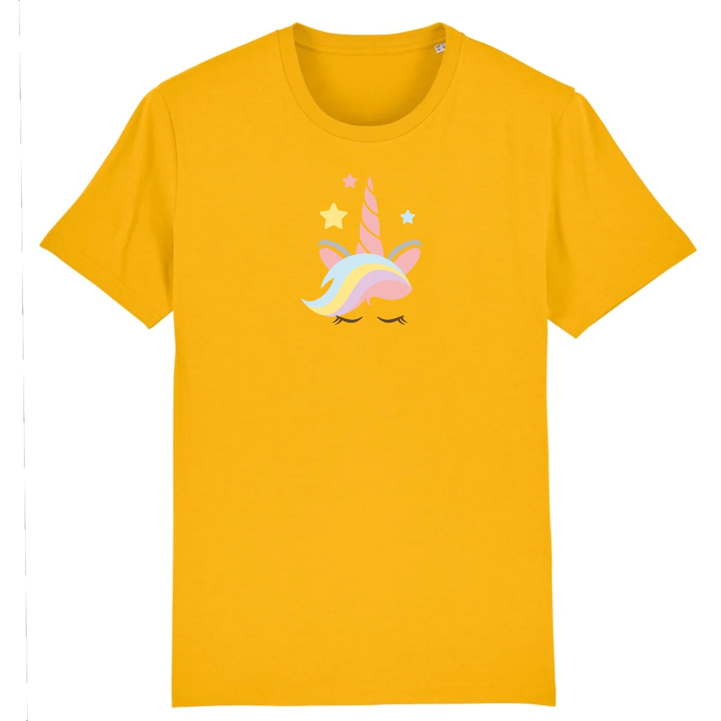 T shirt Unisex Licorne avec corne rose
