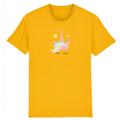 T shirt Unisex Licorne avec corne rose