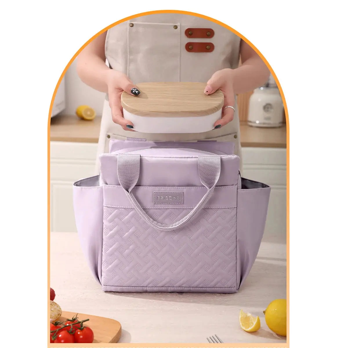 Joli Sac Isotherme Repas Violet 10L