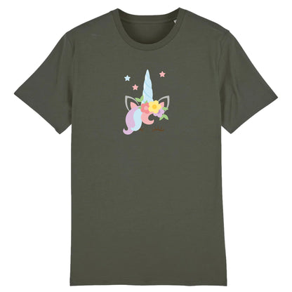 T shirt Licorne avec fleurs