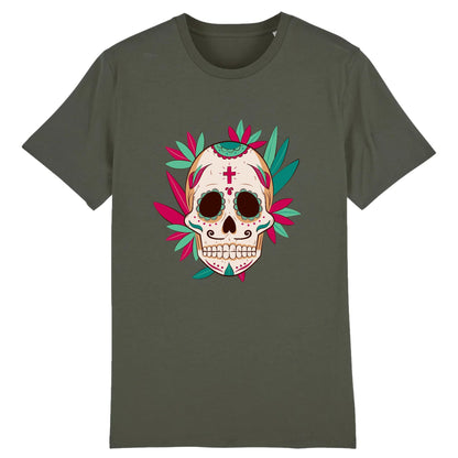 T shirt tete de mort mexicaine eglise