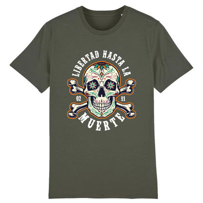 T shirt tete de mort mexicaine Libertad Muerte