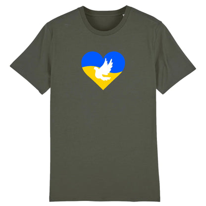 T shirt Ukraine Coeur Colombe