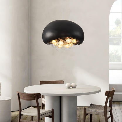 Suspension Khmara Bubbles – Lampe Moderne en Verre et Métal, Design Original