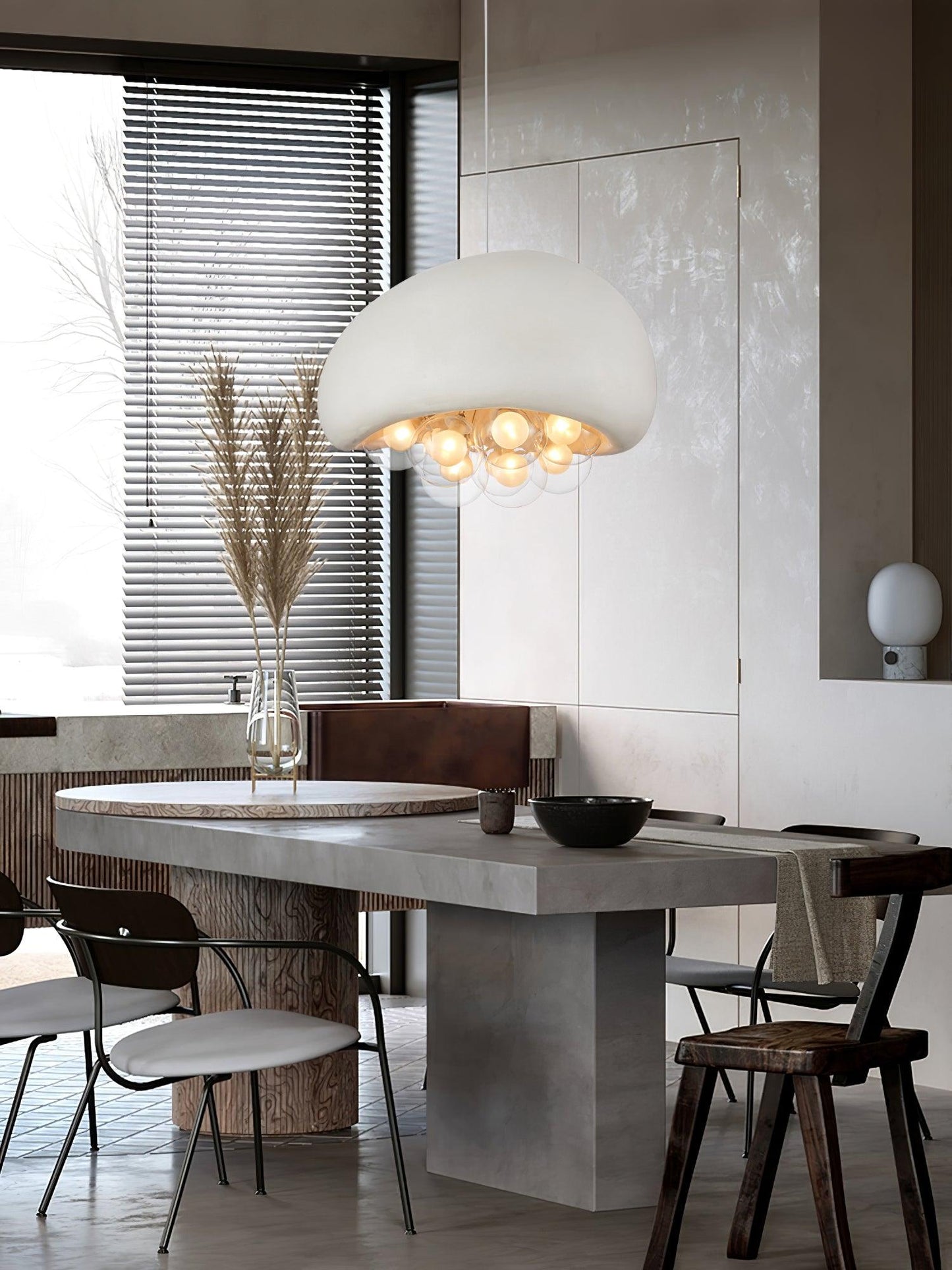 Suspension Khmara Bubbles – Lampe Moderne en Verre et Métal, Design Original