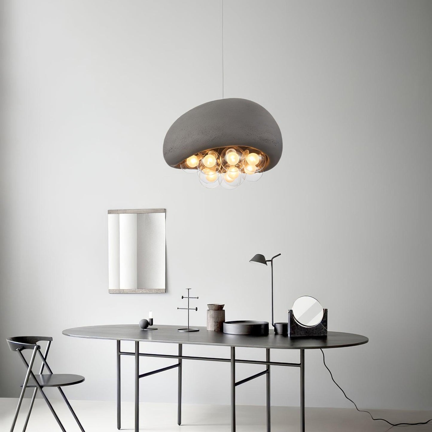 Suspension Khmara Bubbles – Lampe Moderne en Verre et Métal, Design Original