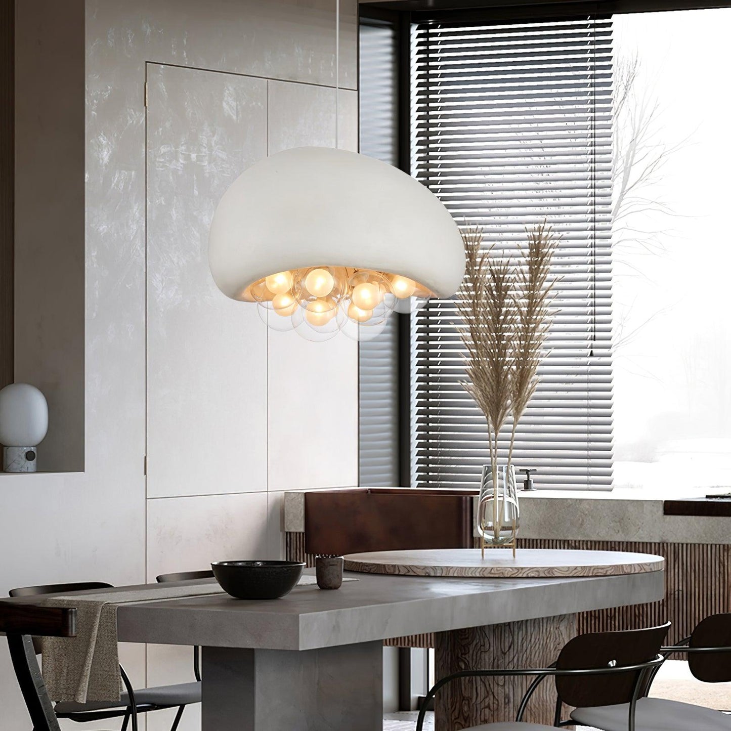 Suspension Khmara Bubbles – Lampe Moderne en Verre et Métal, Design Original