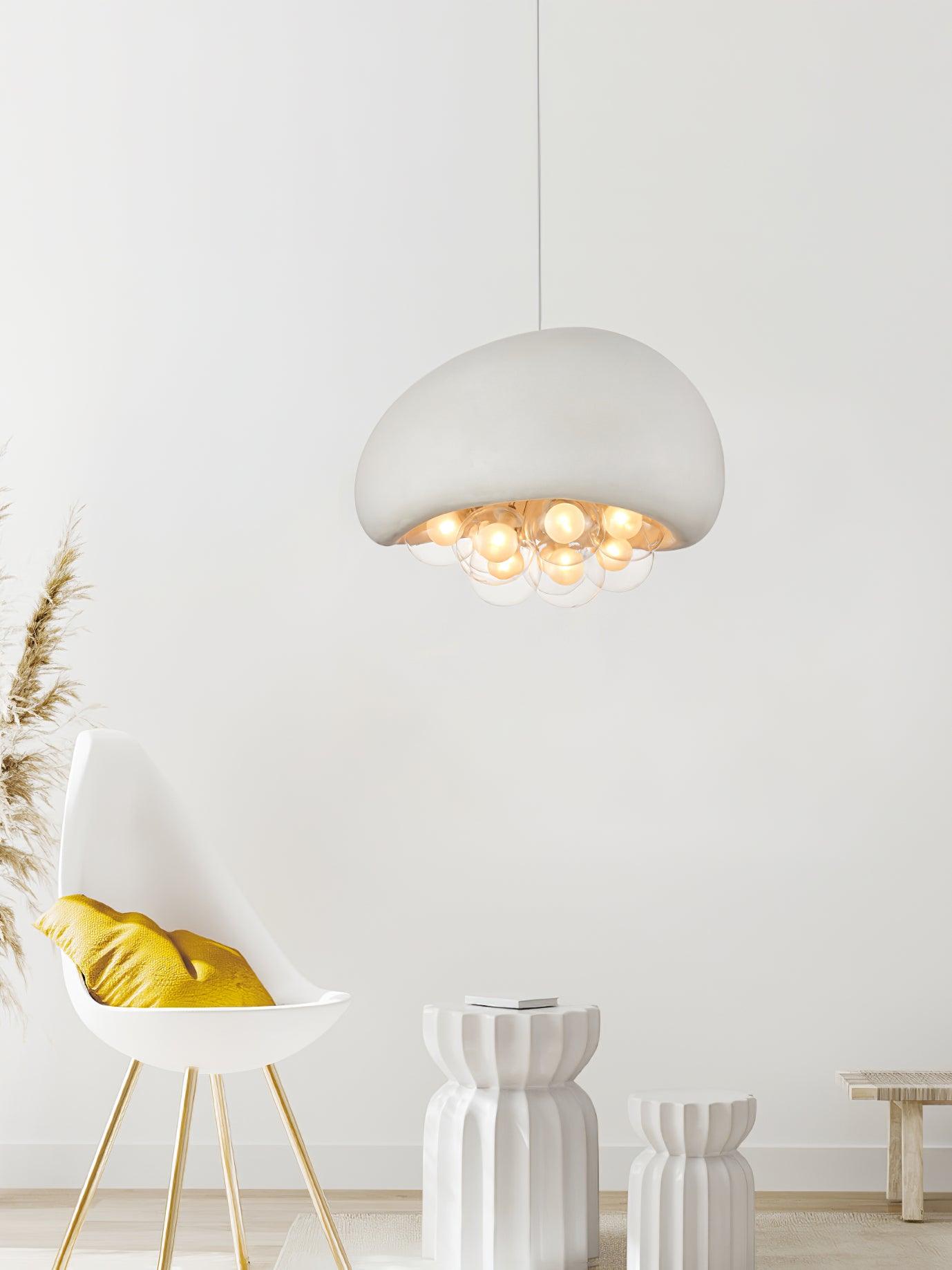 Suspension Khmara Bubbles – Lampe Moderne en Verre et Métal, Design Original