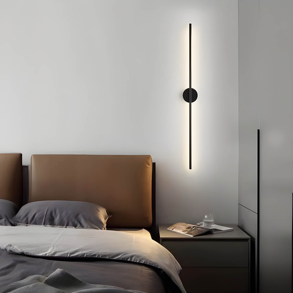 Applique Murale Moderne Lance – Éclairage LED Élégant en Aluminium et Silicone
