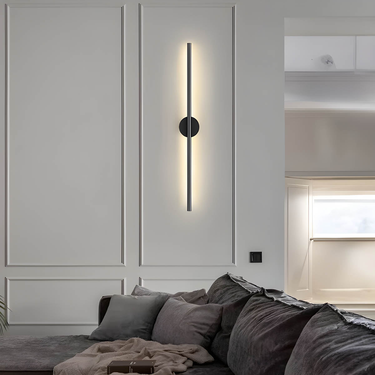 Applique Murale Moderne Lance – Éclairage LED Élégant en Aluminium et Silicone