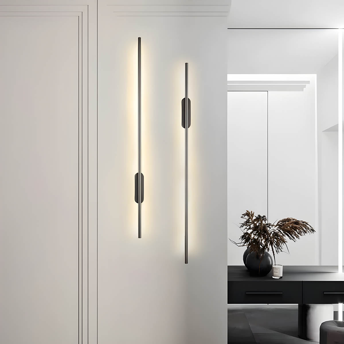 Applique Murale Moderne Lance – Éclairage LED Élégant en Aluminium et Silicone