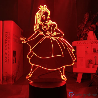 Lampe Princesse Disney Alice au pays des merveilles