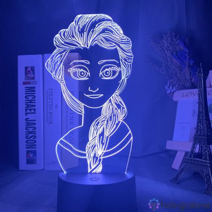 Lampe Princesse Disney Elsa la Reine des neiges