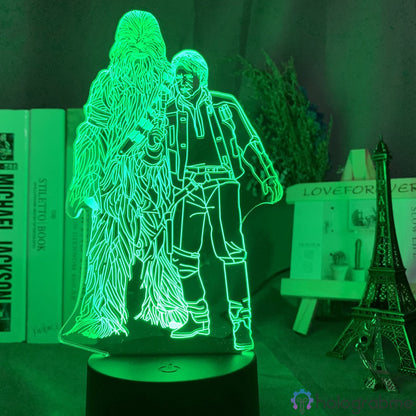 Lampe Star Wars Han Solo Chewbacca
