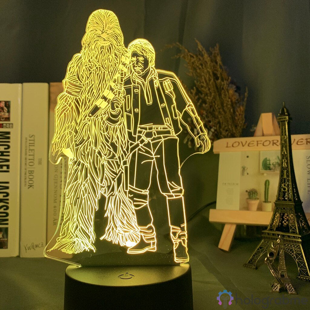 Lampe Star Wars Han Solo Chewbacca