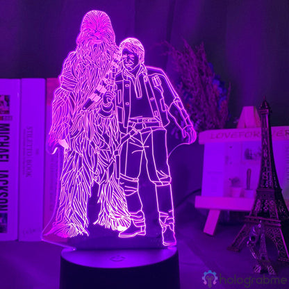 Lampe Star Wars Han Solo Chewbacca