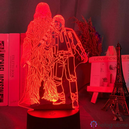 Lampe Star Wars Han Solo Chewbacca