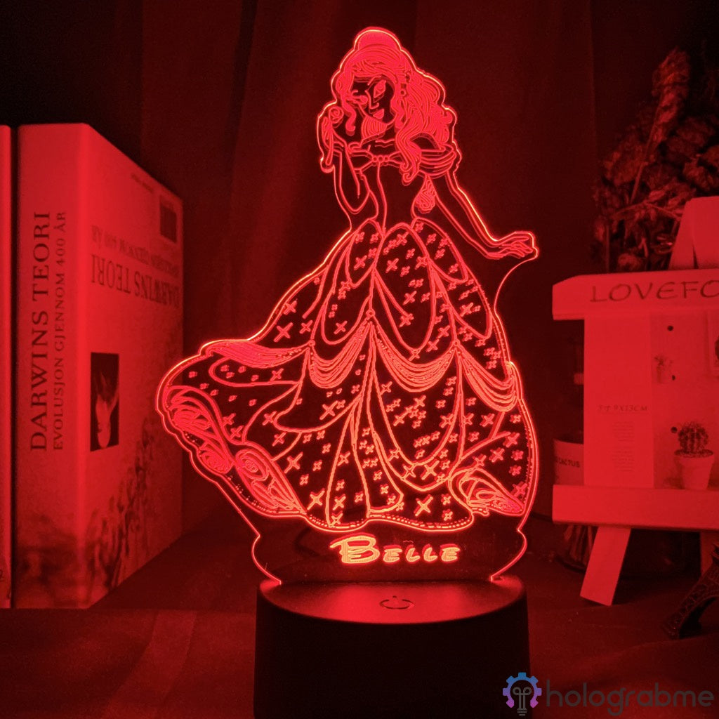 Lampe Princesse Disney La belle et la bête 1991
