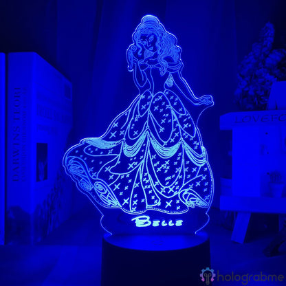 Lampe Princesse Disney La belle et la bête 1991