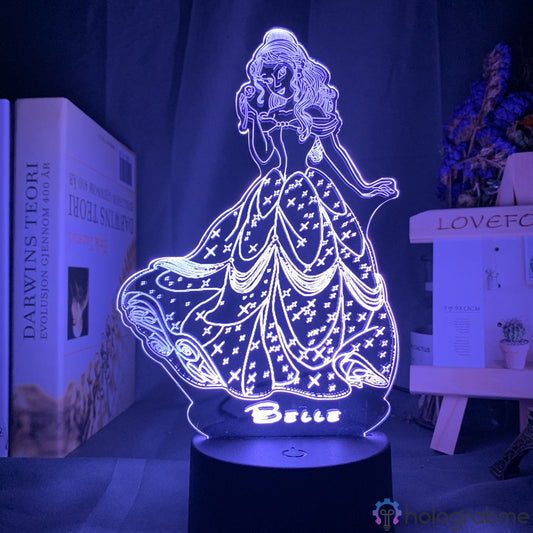 Lampe Princesse Disney La belle et la bête 1991
