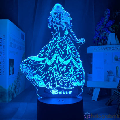 Lampe Princesse Disney La belle et la bête 1991