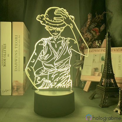 Lampe One Piece Luffy Énervé