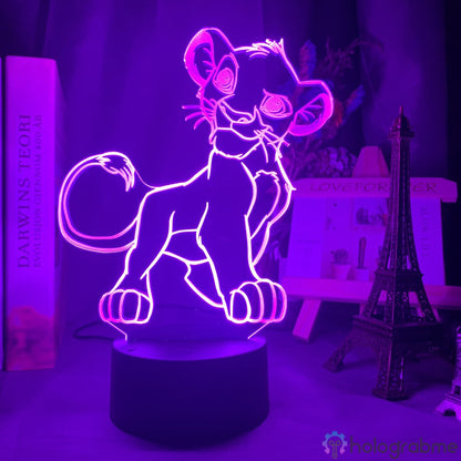 Lampe Roi Lion Simba Enfant